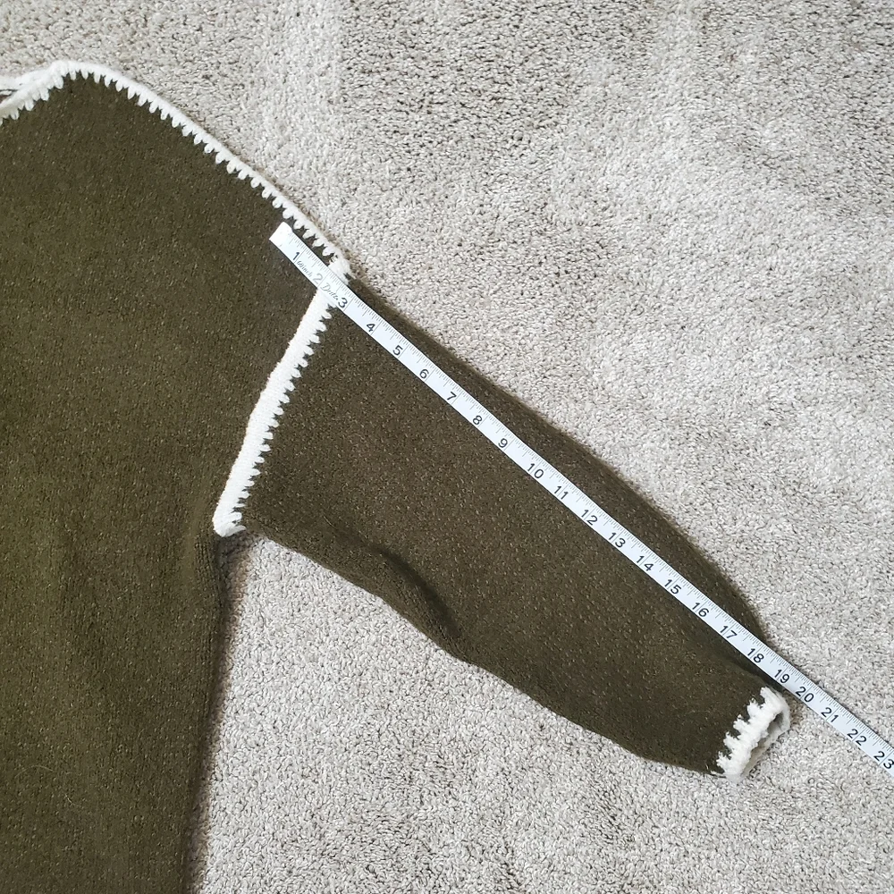 Kirundo Olive Green Sweater, Women's S (Baggy Fit), Slouchy Knit Jumper, EUC - Picture 5 of 9